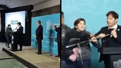 Kicillof fue increpado en un acto.
