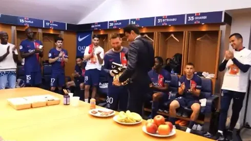 Lionel Messi se despidió de sus compañeros del club.