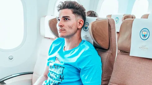 Julián Álvarez, el último en llegar a Beijing