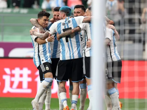 Partido redondo de Argentina en Asia: gol de Messi, debut de Garnacho y triunfo ante Australia