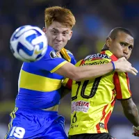 Marca Almirón: la inédita posición que ocupó Barco en la práctica de Boca