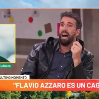 ESCÁNDALO  Zárate llamó a un programa de TV y llenó de insultos a Azzaro: 'Sos un cag...'