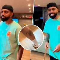 (VIDEO) Gabigol se burló de un hincha de River por la final de Lima