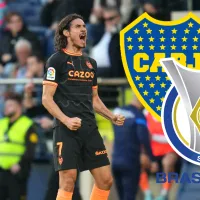 Atento Boca: un club brasileño sigue de cerca la situación de Cavani