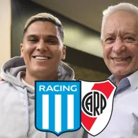 A Juanfer le dieron para firmar una camiseta de River en su llegada a Racing y esto hizo