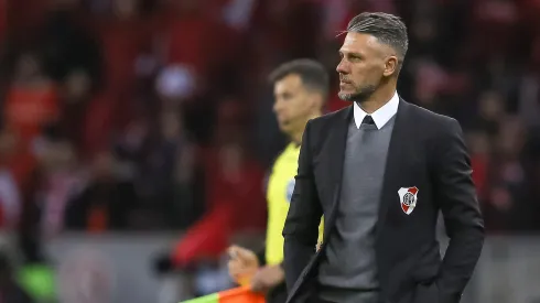Martín Demichelis durante la derrota de River.