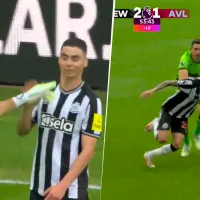 VIDEO Todo Newcastle pidió expulsión para Dibu Martínez por este cruce con Almirón