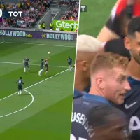 VIDEO Susto total: Cuti Romero convirtió para Tottenham y salió por un golpe en la cabeza