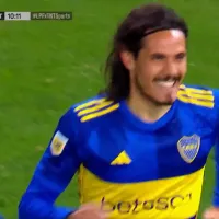 VIDEO Cavani, ante Platense, marcó su primer gol con la camiseta de Boca