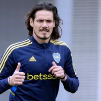 Cavani se entrena diferenciado en Boca a un día de enfrentar a Racing
