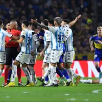 VIDEO El tremendo codazo de Marcos Rojo sobre Maxi Romero que lo salvó de la expulsión en Boca - Racing