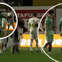 La agresión de Nahuel Gallardo a Blondel que desencadenó el tumulto en el Sarmiento - Boca