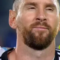 VIDEO  La emoción de Messi durante el himno argentino