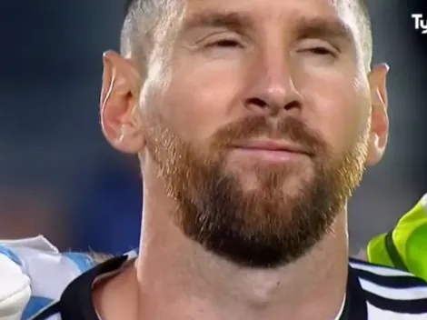 VIDEO | La emoción de Messi durante el himno argentino