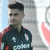 Pity Martínez se entrenó a la par del plantel de River