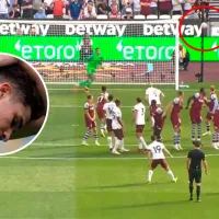 VIDEO  Julián Álvarez le metió comba exquisita a un tiro libre que merecía ser gol, pero el palo lo negó