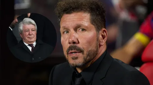 El presidente del Atlético esquivó hablar sobre la renovación de Simeone