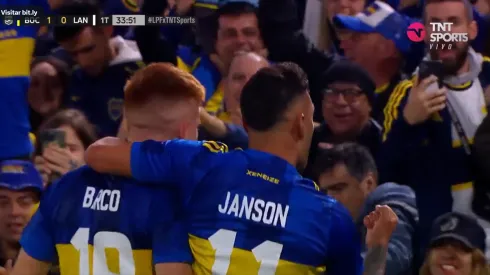 Janson abrió el marcador en Boca vs Lanús, a días del primer cruce ante Palmeiras