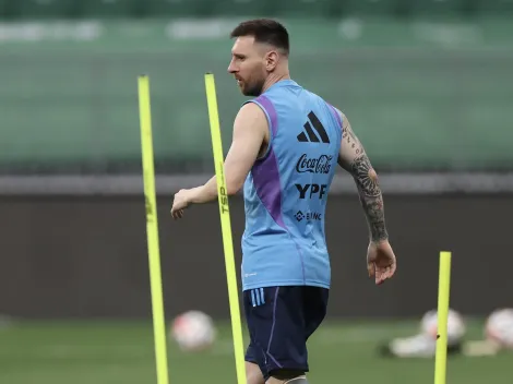 ¿Cómo se vio a Messi en su primer entrenamiento con la Selección Argentina?