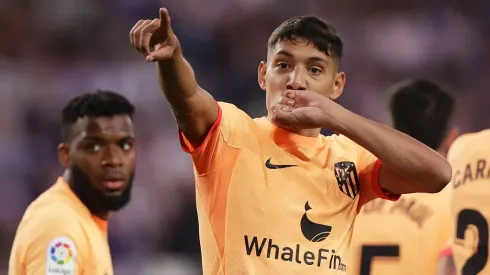 Molina festejando un gol en Atlético de Madrid.