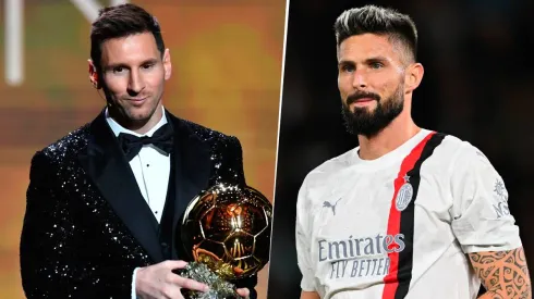 Para Oliver Giroud Lionel Messi es merecedor del Balón de Oro 2023. Getty Images.