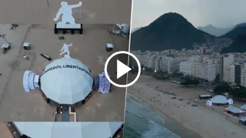 Conmebol mostró cómo quedó el Fan Zone que estará ubicado en Copacabana para la Final de la Copa Libertadores 2023.