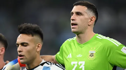 Lautaro Martínez y Dibu Martínez en la Selección Argentina.