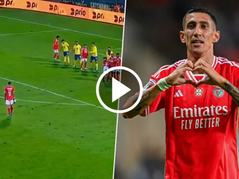 VIDEO | ¡Qué golazo, Fideo! Di María anotó de tiro libre para Benfica