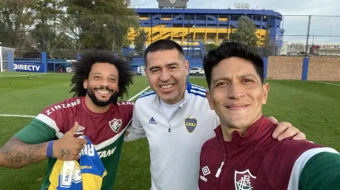 Germán Cano, Marcelo y Riquelme en el Pedro Pompilio