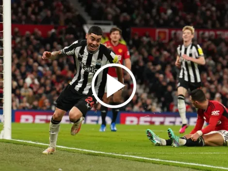 VIDEO: el golazo de Almirón al United de Garnacho