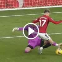 La jugada viral de Garnacho tras quedarse fuera de la Selección