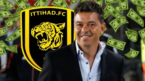 Marcelo Gallardo, al aceptar la propuesta del Al Ittihad, se convirtió en el tercer entrenador mejor pago del mundo. Getty Images.