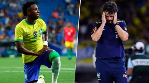 Fernando Diniz piensa en Gabriel Jesus o en Joao Pedro para reemplazara a Vinícius Júnior de cara al duelo de Brasil con Argentina. Getty Images.