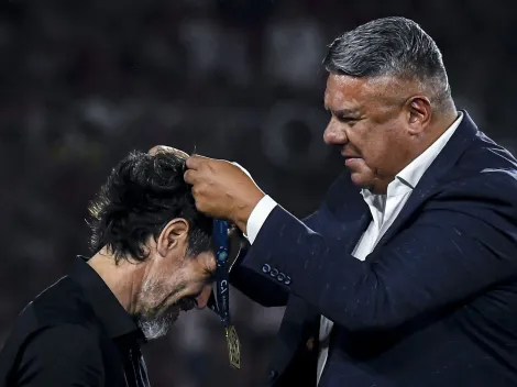 Chiqui Tapia vivió un momento de incomodidad en la final de la Copa Argentina