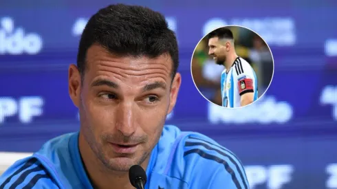 Lionel Scaloni y Leo Messi.