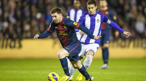 Lionel Messi marcó ante Valladolid su gol 91 en 2012.