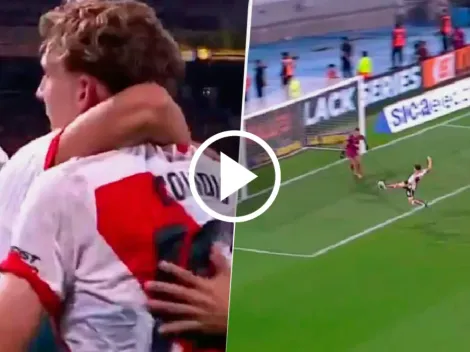 Colidio adelanta a River ante Central tras un gran centro de Solari