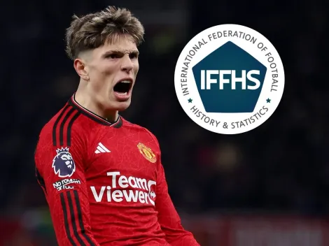 Garnacho fue considerado como uno de los mejores futbolistas Sub 20 del año