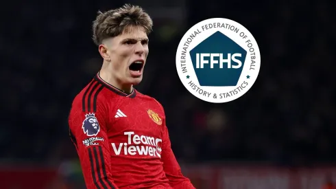 Alejandro Garnacho quedó séptimo en el ranking de los mejores jugadores Sub 20 de 2023 elaborado por la IFFHS. Getty Images.