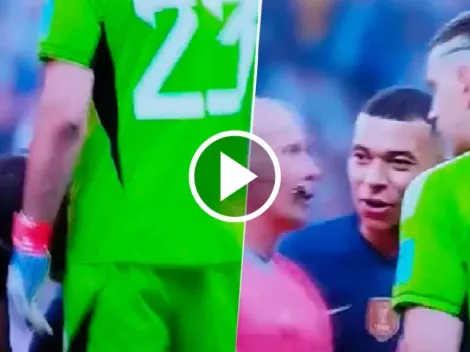 El desubicado gesto de Dibu Martínez a Mbappé que no se vio en la final de Qatar 2022