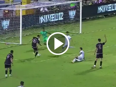 La doble atajada del arquero de El Salvador para evitar el primer gol de Messi en 2024