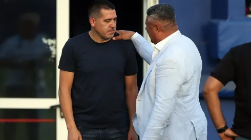 Juan Román Riquelme y Claudio Tapia.