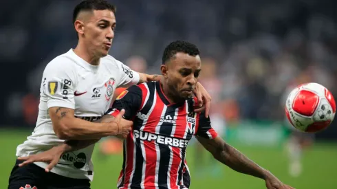 Matías Rojas, en el partido ante Sao Paulo.