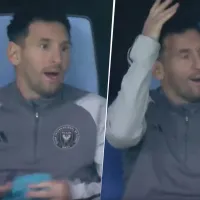 (VIDEO) El desconcierto de Messi tras el gol de mitad de cancha que recibió Inter Miami ante Al-Nassr
