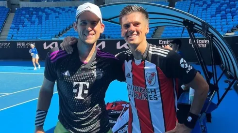 Federico Coria, con la de River a todos lados.