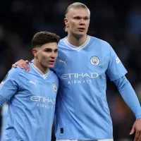 Julián Álvarez convierte en meme a Haaland ¡por culpa de un ex River!