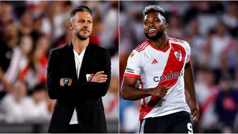 Martín Demichelis y Miguel Ángel Borja.