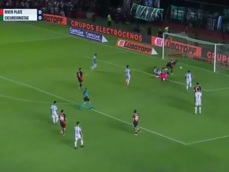 Borja sigue en estado de gracia: con fortuna, le marcó a Excursionistas