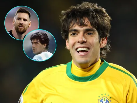 Escándalo: Kaká no incluyó a Messi y Maradona en su once ideal de leyendas