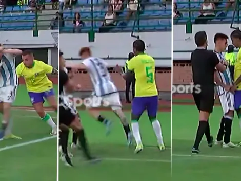 VIDEO | No se vio: Echeverri se plantó y defendió al Colo Barco de las agresiones brasileñas